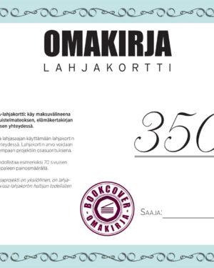 OMAKIRJA-lahjakortti 350 eur